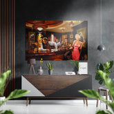 Marilyn, Elvis, Humphrey, James Brushed Aluminium Dibond Wall Art.